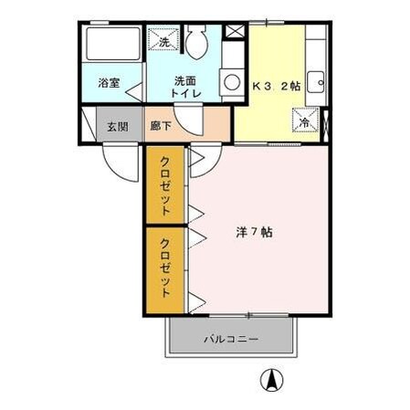 アレーゼ横尾の物件間取画像